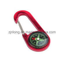 Aluminum Alloy Carabiner with Compass